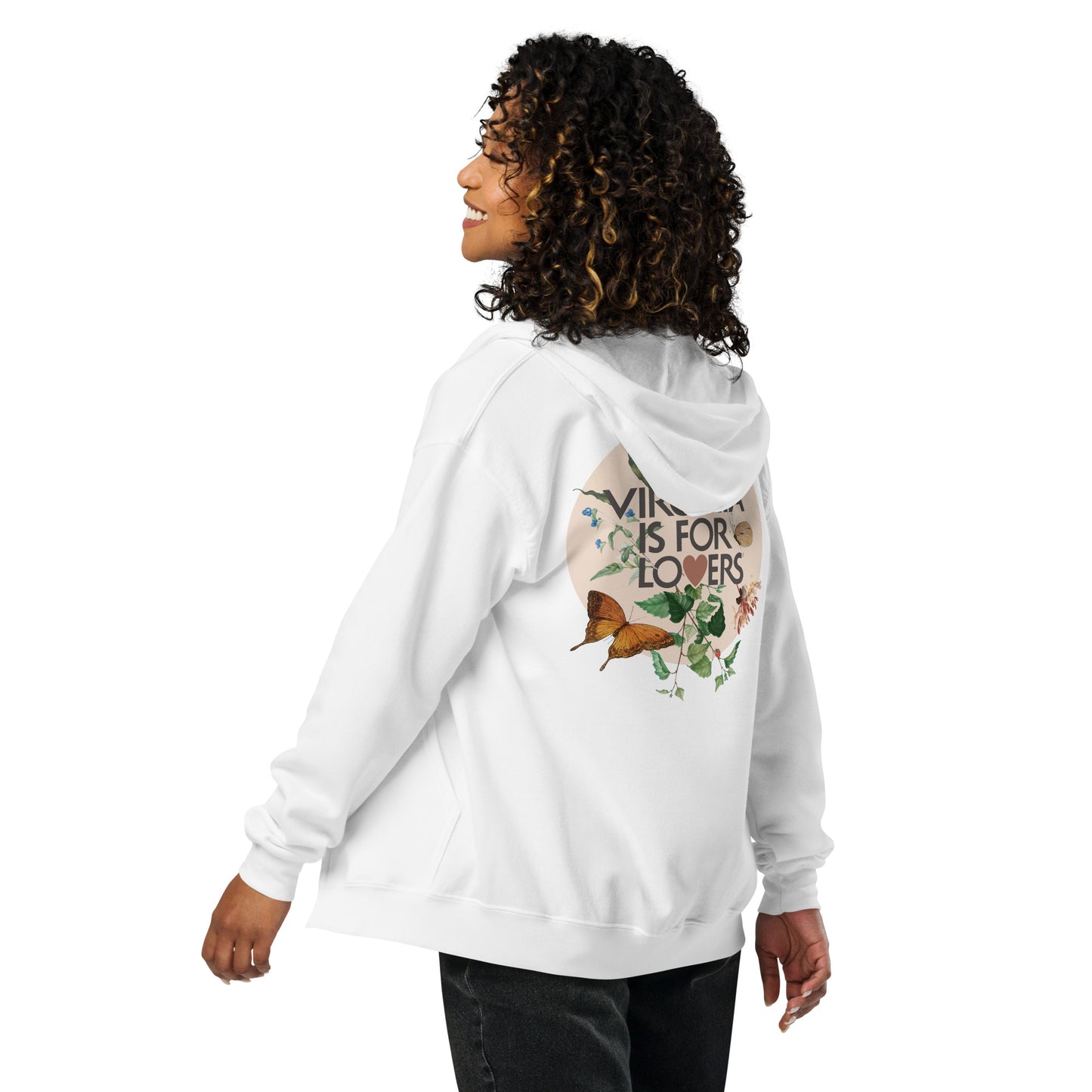 Virginia Is For Plant Lovers Unisex heavy blend zip hoodie